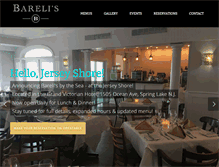 Tablet Screenshot of barelisrestaurantandbar.com